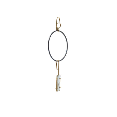 totem spider small rectangle earring