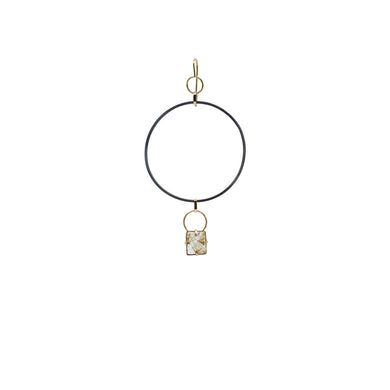 totem spider square earring