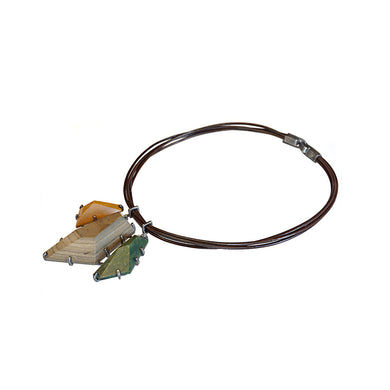 pebbles triple necklace