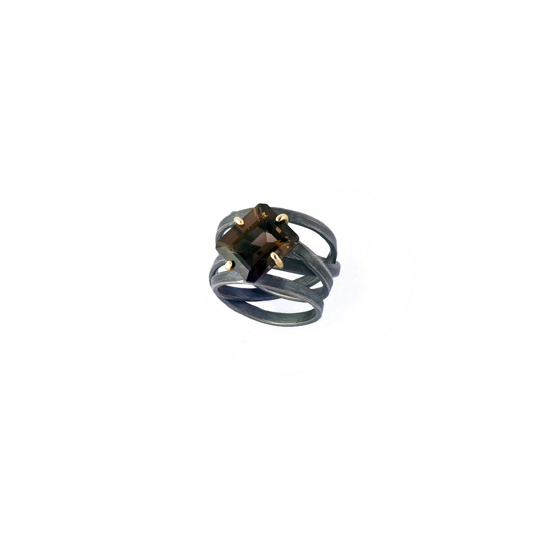 brown knot ring