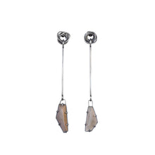 pebble beige-mink earrings