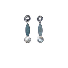 pebble green earrings