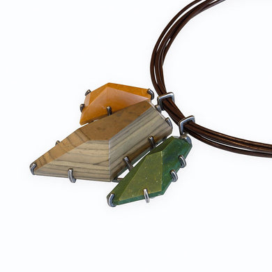 pebbles triple necklace