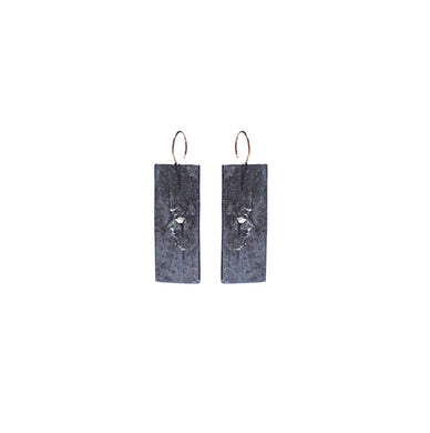 blak big rectangle earrings 1