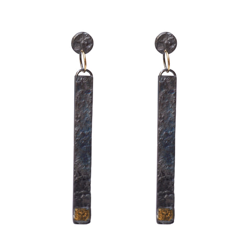blak long earrings