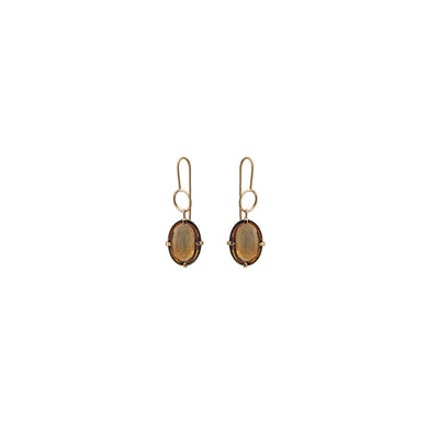 dust citrine earrings