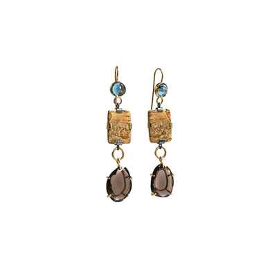 raw long earrings